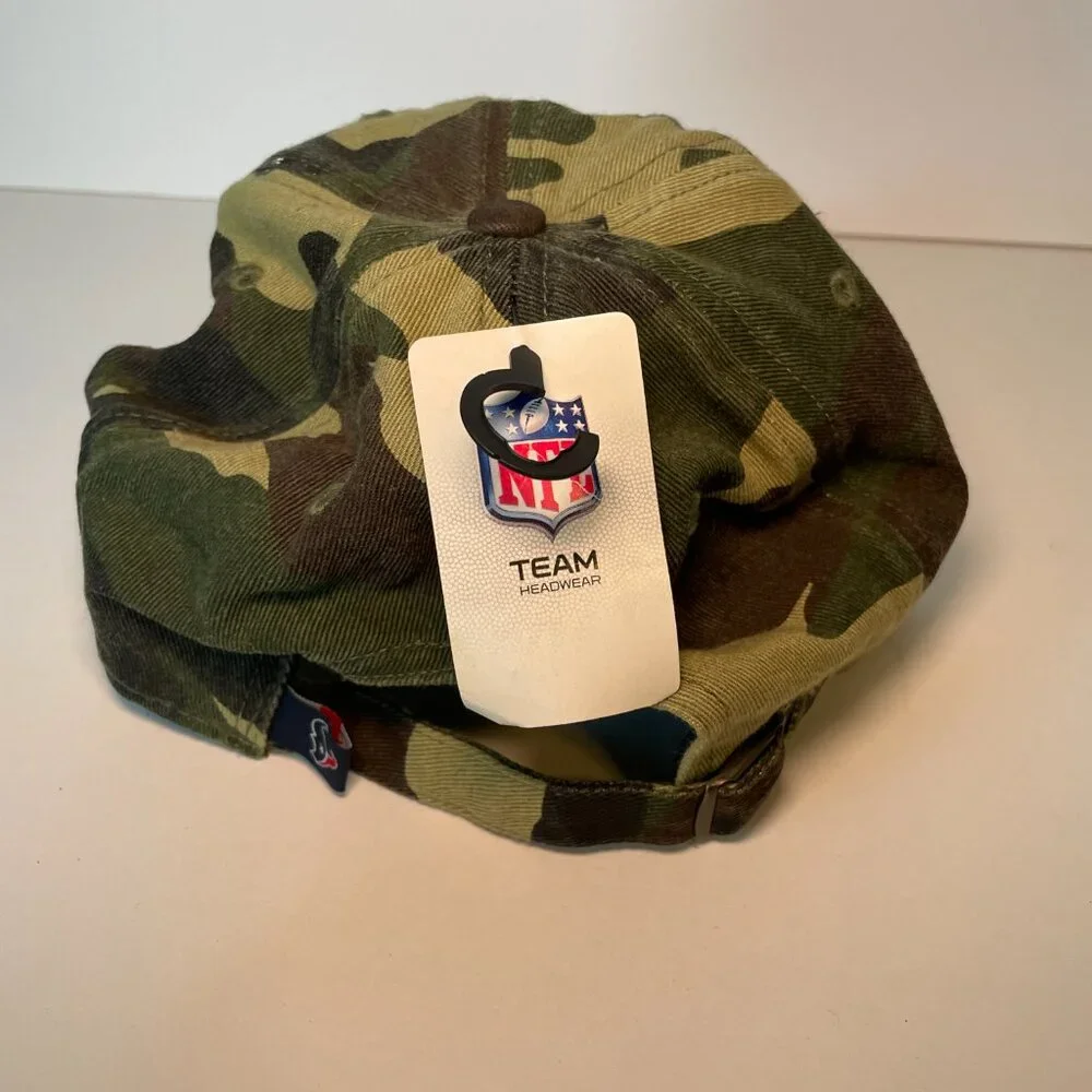 New NFL Houston Texans Camo Mens Adjustable Cap Hat